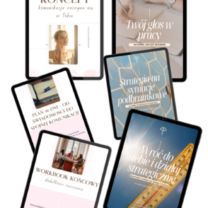 Pakiet: Self-Koncept - komunikacja zaczyna się w Tobie + Twój głos w pracy - jak mówić, żeby być słyszanym Workbook
